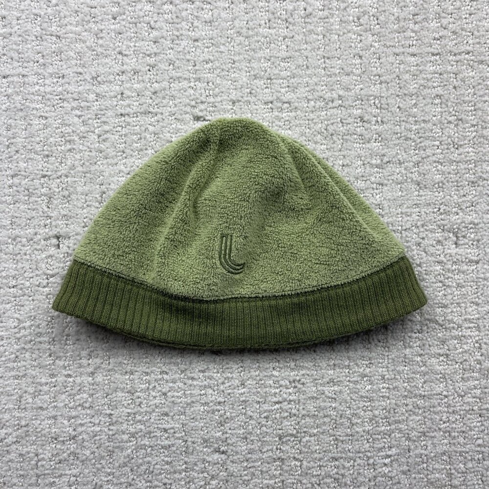 Lole Green Beanie Women’s Hat Beanie One Size Sherpa Fleece XC Ski / Hiking